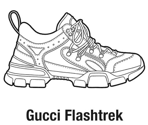 gucci shoes coloring page|gucci flashtrek high coloring pages.